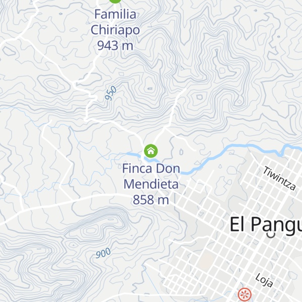 Map of Finca Don Mendieta