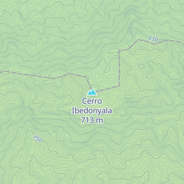 Map of Cerro Ibedonyala