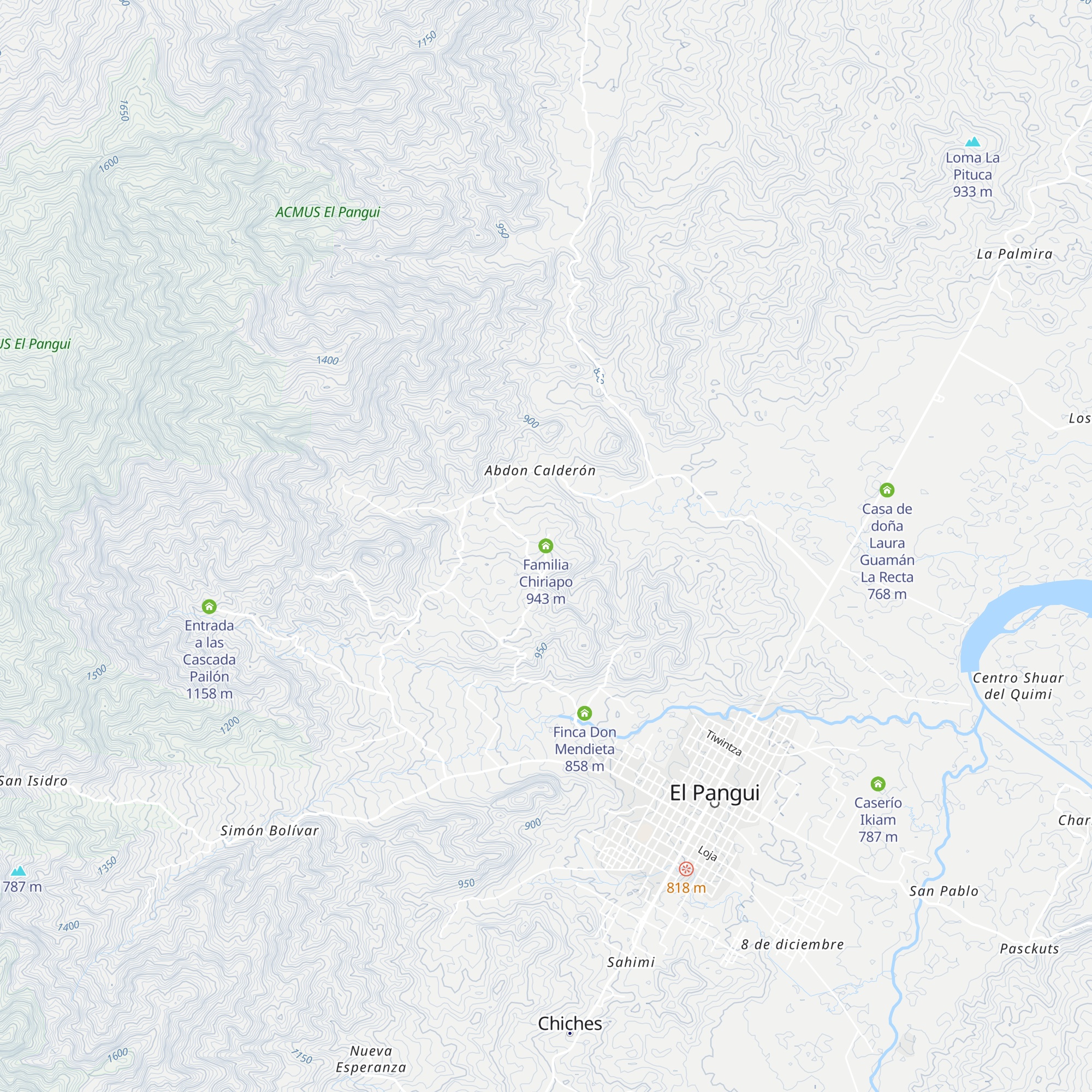 Familia Chiriapo map