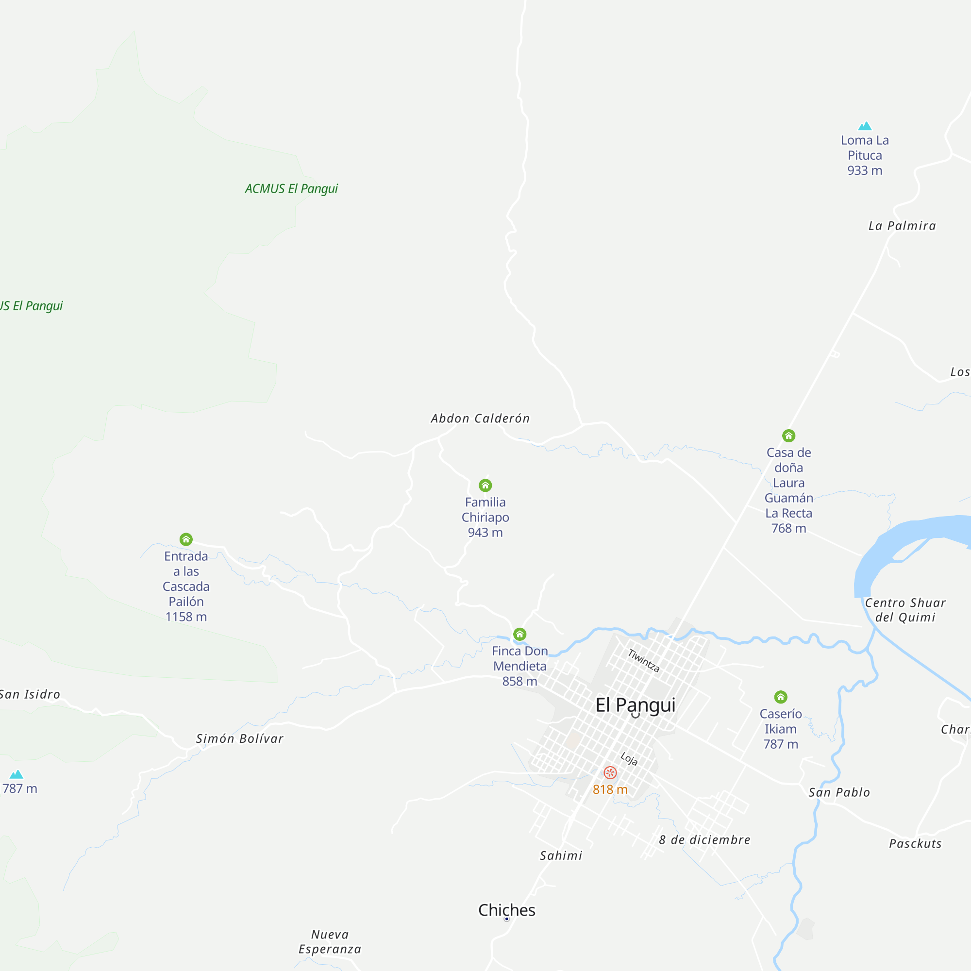 Familia Chiriapo map