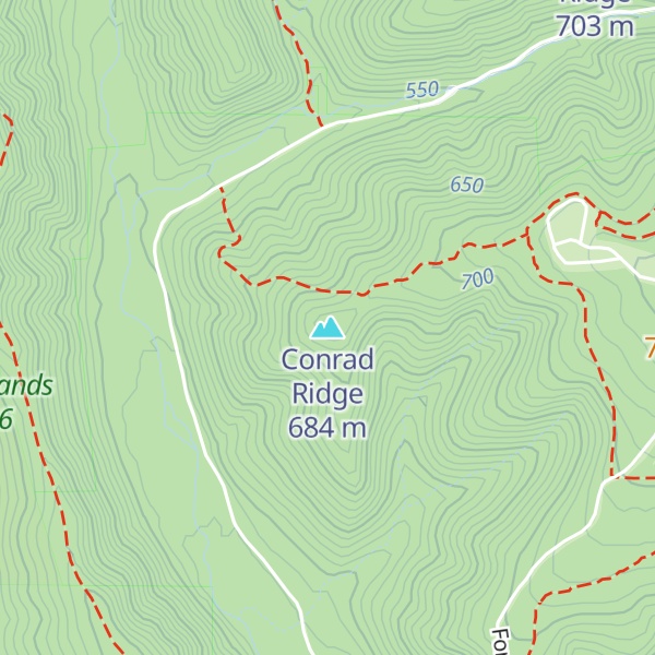 Map of Conrad Ridge