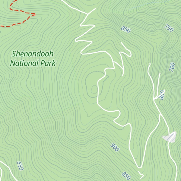 Map of Flattop Mountain
