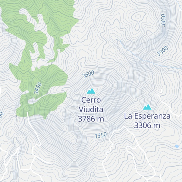 Map of Cerro Viudita
