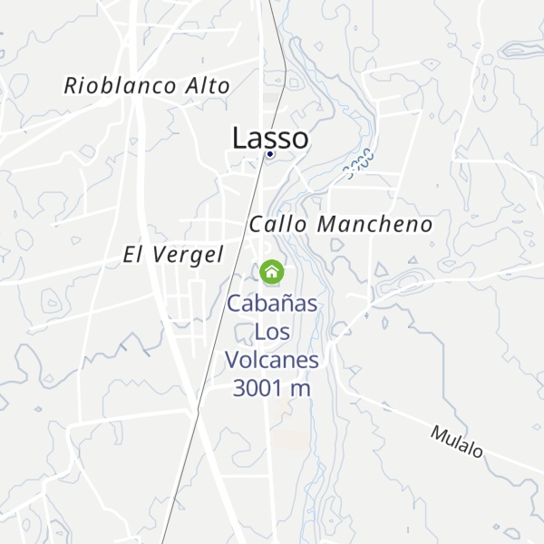 Map of Cabañas Los Volcanes