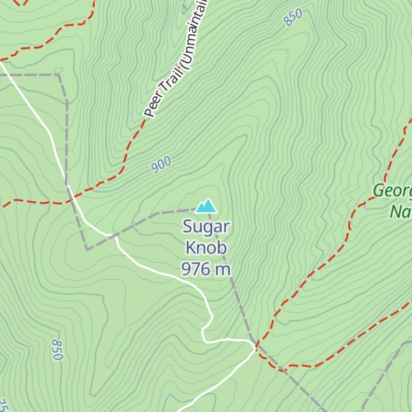 Map of Sugar Knob