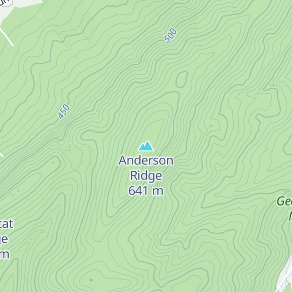 Map of Anderson Ridge