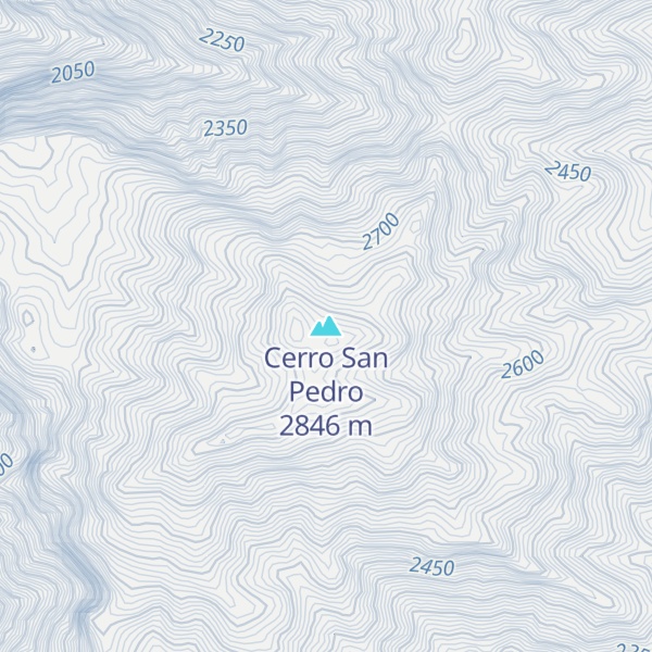 Map of Cerro San Pedro
