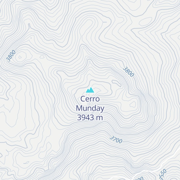 Map of Cerro Munday