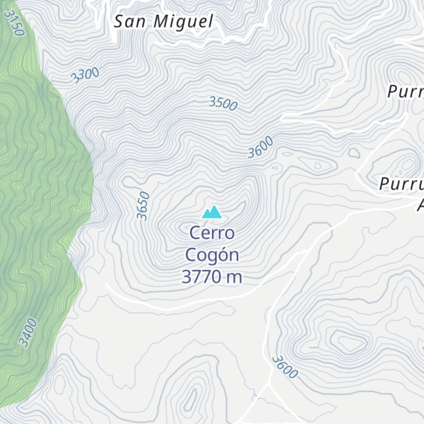 Map of Cerro Cogón