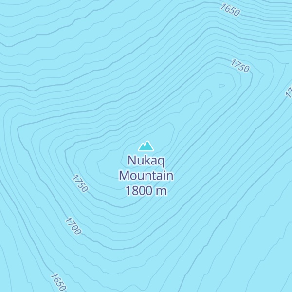 Map of Nukaq Mountain