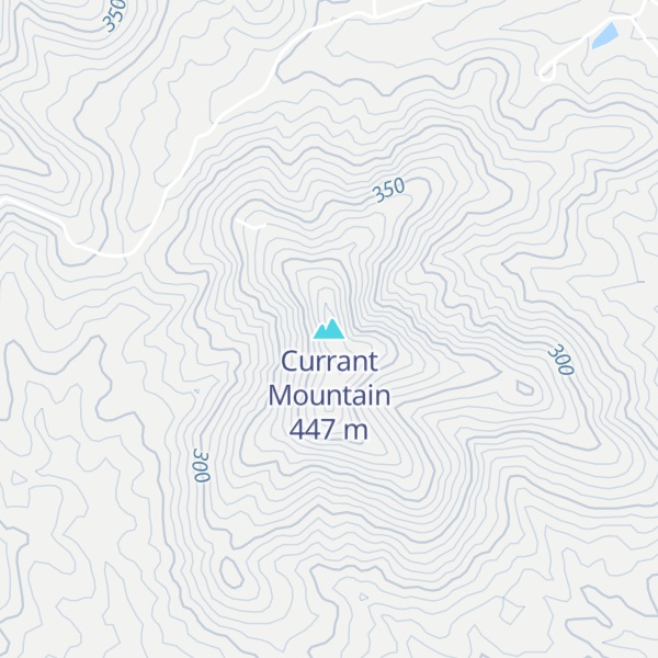 Map of Currant Mountain