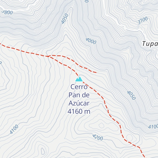 Map of Cerro Pan de Azúcar