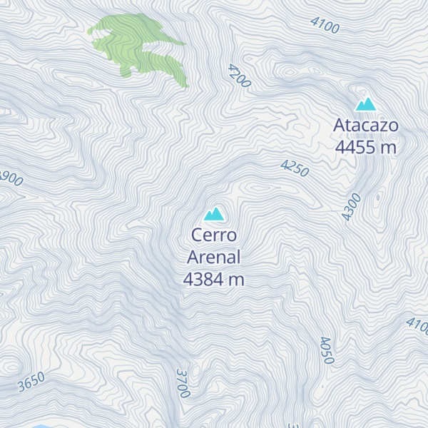 Map of Cerro Arenal