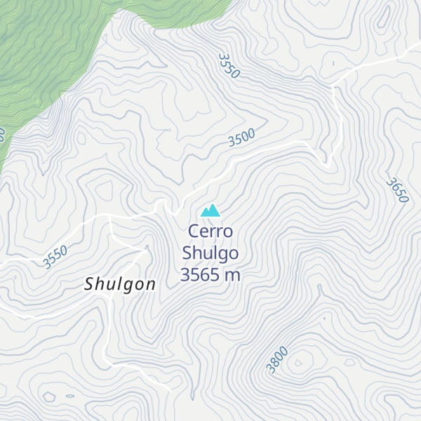 Map of Cerro Shulgo