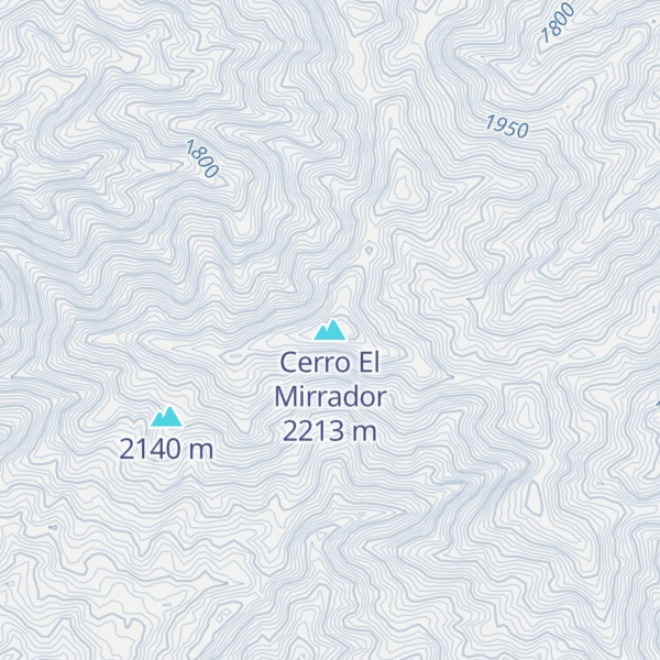 Map of Cerro El Mirrador