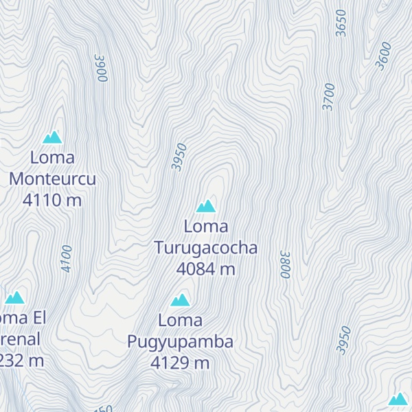 Map of Loma Turugacocha
