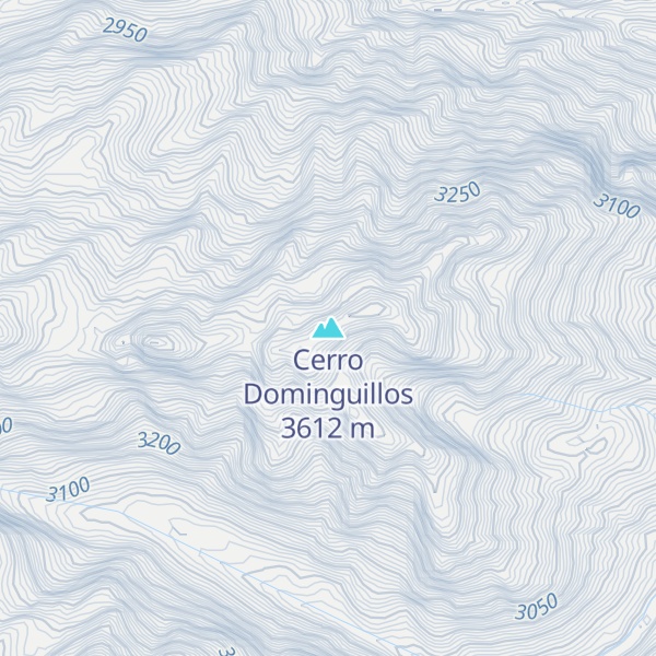 Map of Cerro Dominguillos