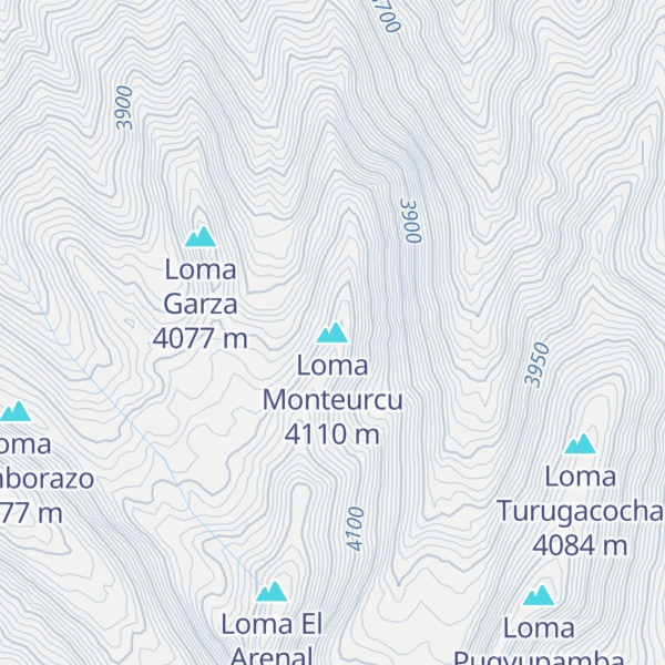 Map of Loma Monteurcu