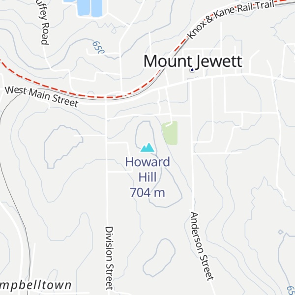 Map of Howard Hill