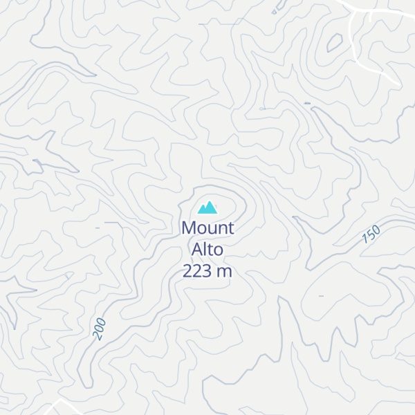 Map of Mount Alto