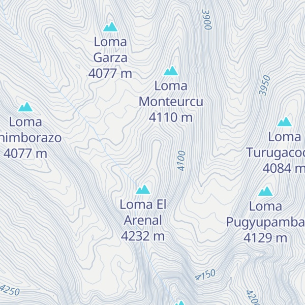 Map of Loma Cóndor Punuña