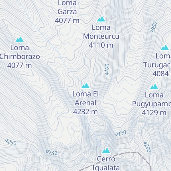 Map of Loma El Arenal