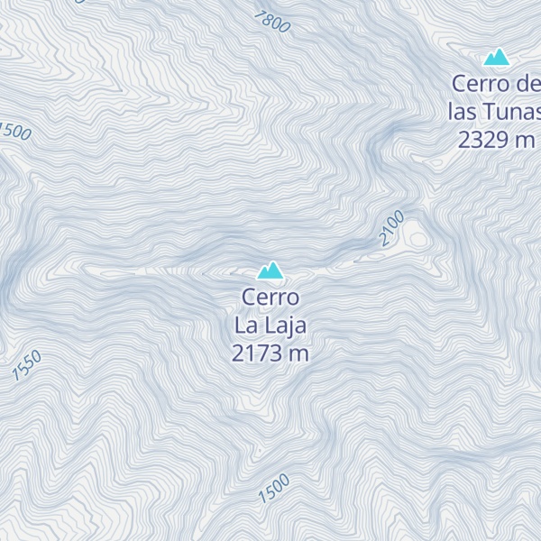 Map of Cerro La Laja