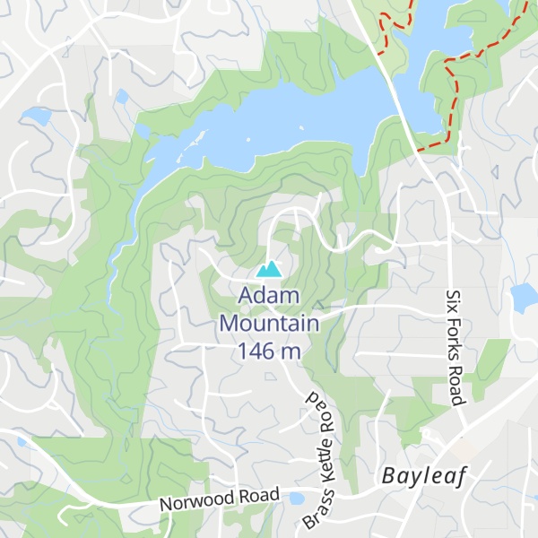 Map of Adam Mountain