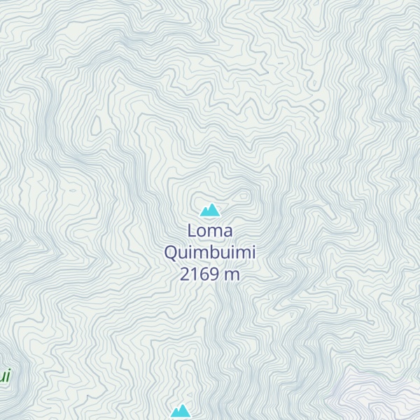 Map of Loma Quimbuimi