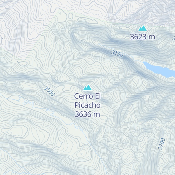 Map of Cerro El Picacho