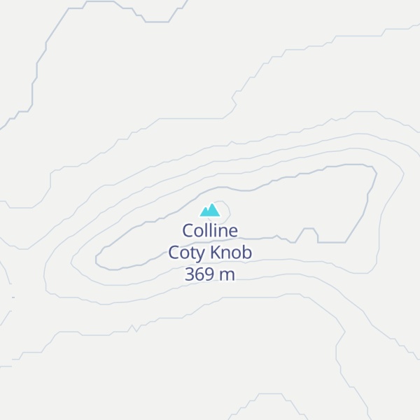 Map of Colline Coty Knob