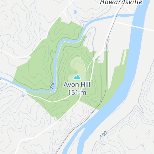 Map of Avon Hill