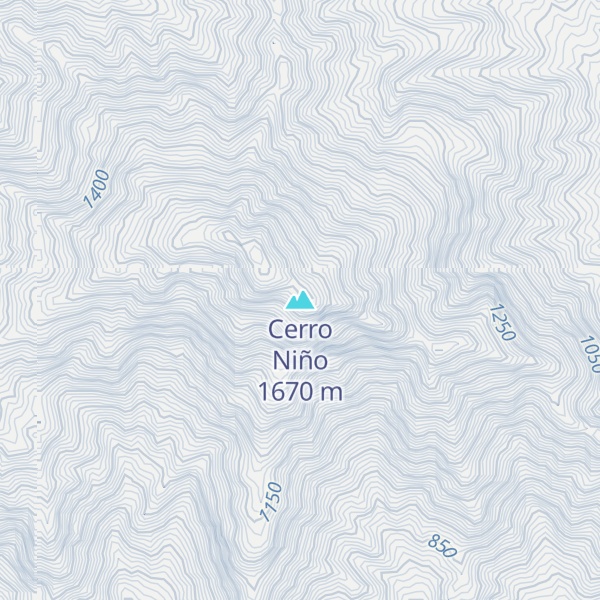 Map of Cerro Niño