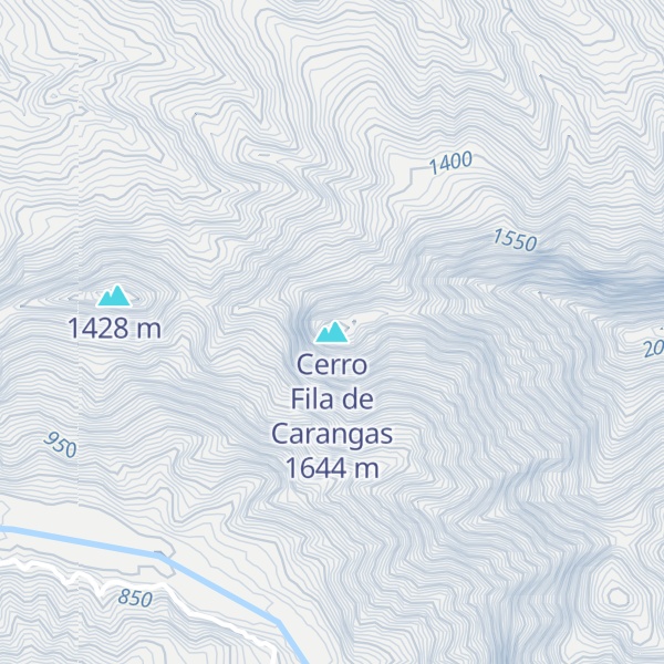 Map of Cerro Fila de Carangas