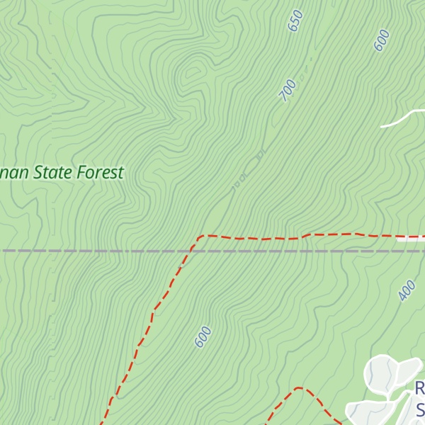 Map of Evitts Mountain