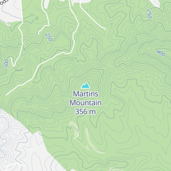 Map of Martins Mountain