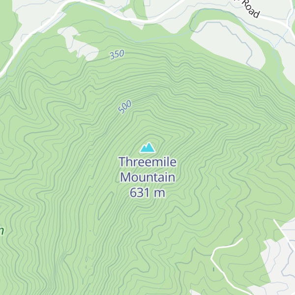 Map of Threemile Mountain