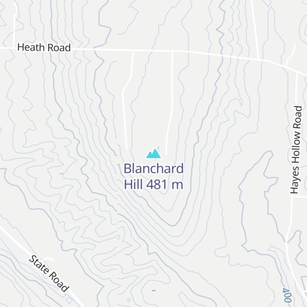 Map of Blanchard Hill