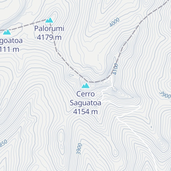 Map of Cerro Saguatoa
