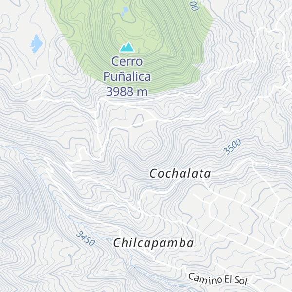 Map of Puñalica chico