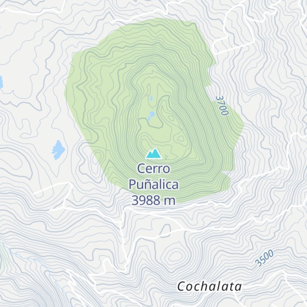 Map of Cerro Puñalica