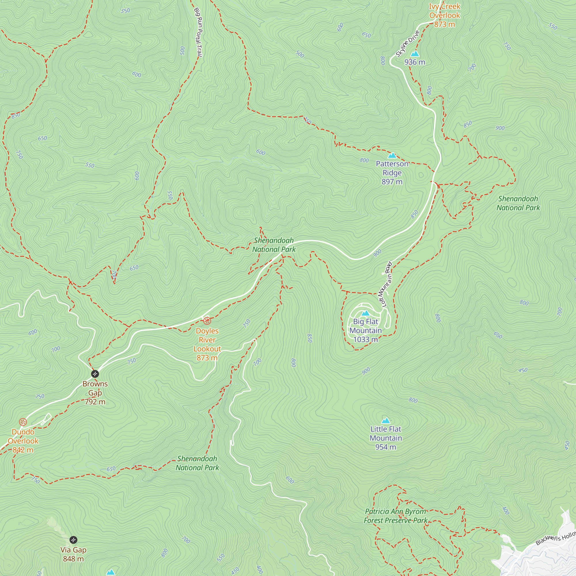 Doyles River PATC Cabin map
