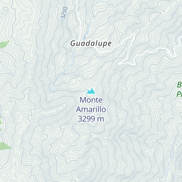 Map of Monte Amarillo