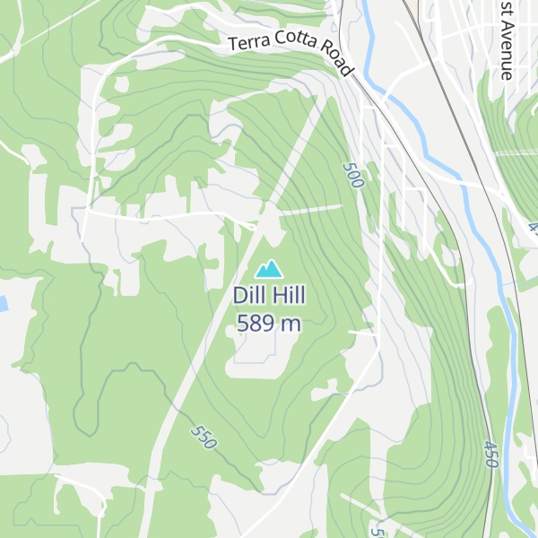 Map of Dill Hill
