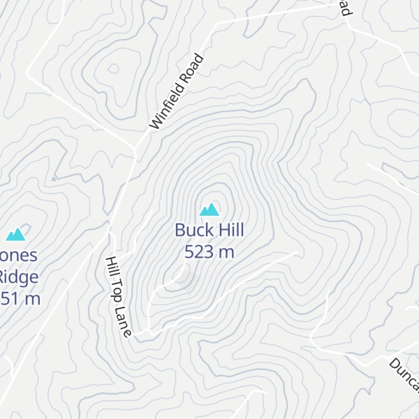Map of Buck Hill