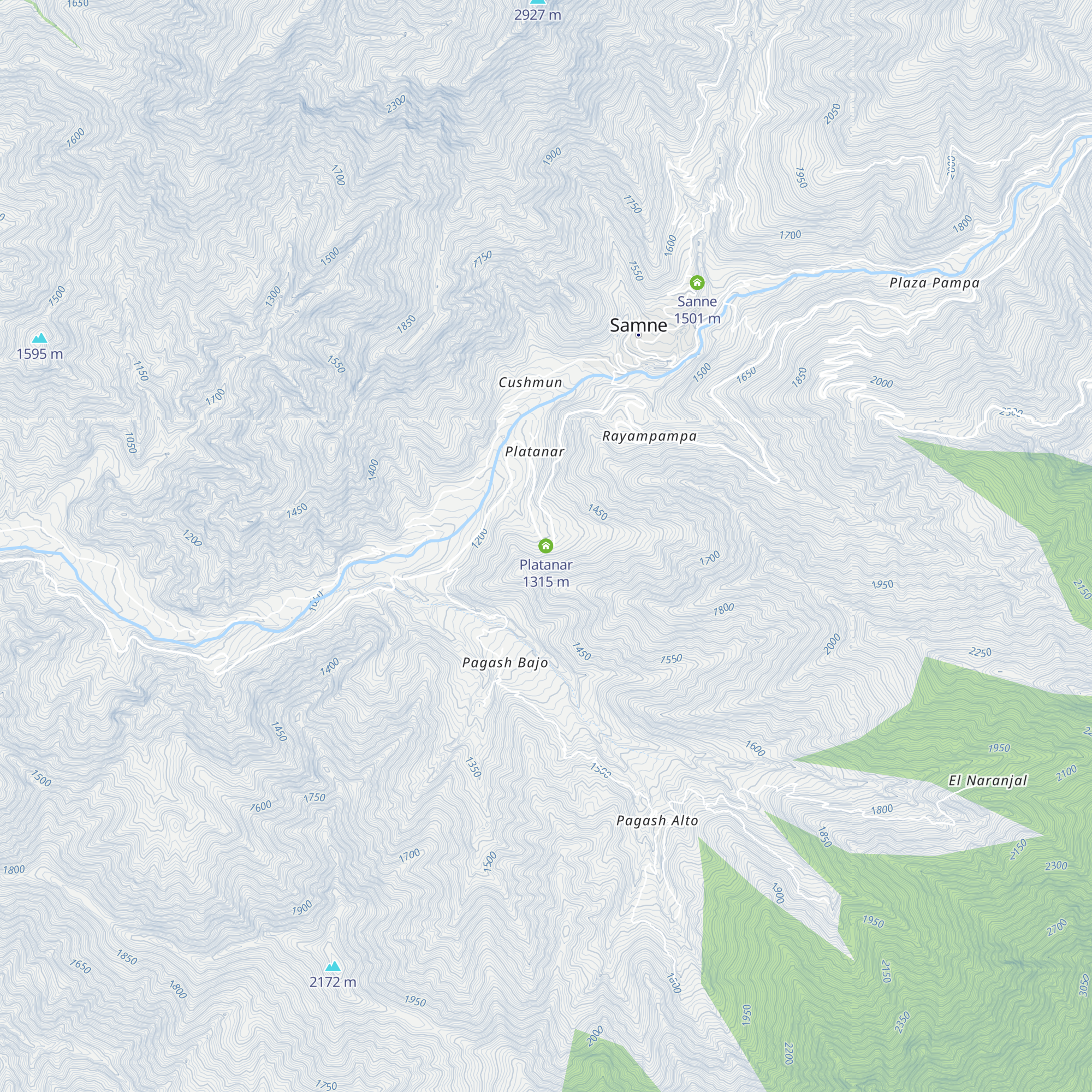 Platanar map