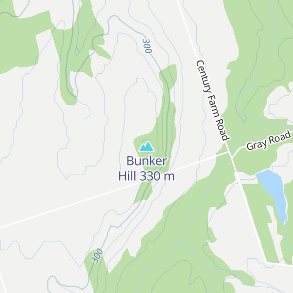 Map of Bunker Hill