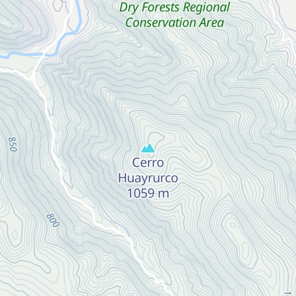 Map of Cerro Huayrurco