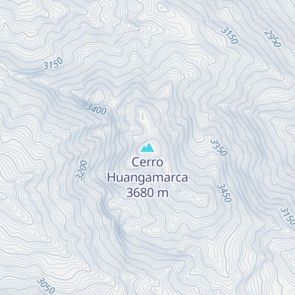 Map of Cerro Huangamarca