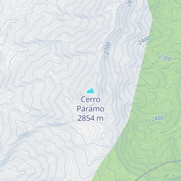 Map of Cerro Páramo
